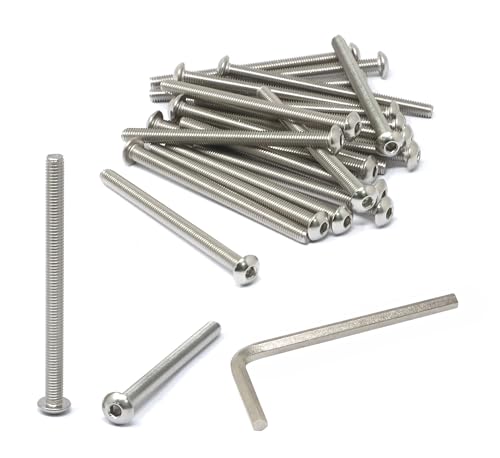 iexcell 25 boulons M5x70 acier inox 304