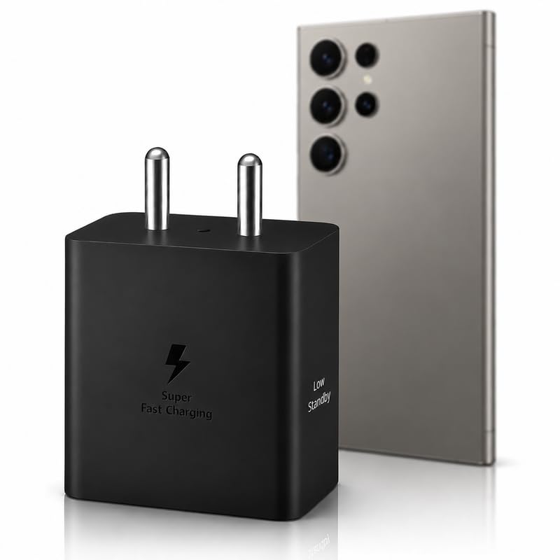 Image of 45W PD Type C Superfast Charging Adapter Compatible with Samsung Galaxy S23|S24|S25|S26 (Ultra, FE, Edge, Plus, Lite) Tab S11|S10|S9|S8 Series 45 watt Fast Charger for USB-C Type Smartphones