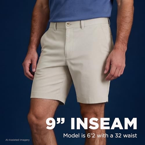 Haggar Men's Sport Travel Performance Short - 7 and 9 Inch Inseams Sand - image 5