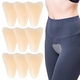 Toimveok 9 Pcs Camel Toe Concealer Cameltoe Einlage, Nahtloser Camel Toe Hider, T-Form Silikon Einlagen, Anti Cameltoe Slip Nahtlose Slipeinlagen, Verhindert EntblößUng Wiederverwendbar (Hautfarben)