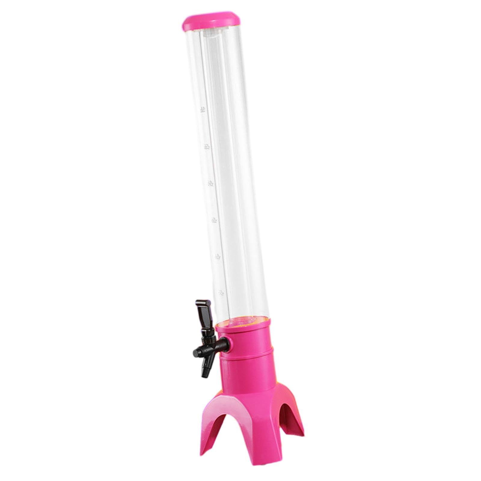 Beer Dispensers Large Capacity Clear Tower Dispenser for Wedding Beer Rose Red|Home & Garden|Kitchen Dining & Bar|Bar Tools & Accessories|Liquor & Beer Dispensers-image-41
