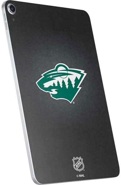 Skinit Decal Tablet Skin Compatible with iPad 11th Gen (2025) - Officially Licensed NHL Minnesota Wild Black Background Design