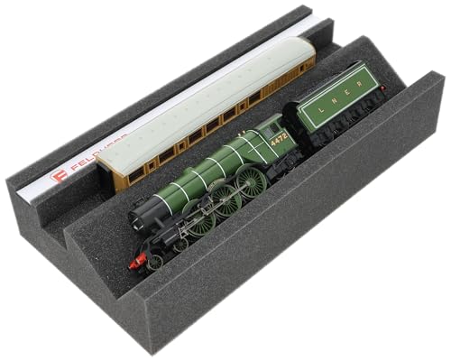 Feldherr Premium Lokliege für Modellbahnen - Magnetstreifen, Wartungsschacht, PU-Schaum, 360x175x70 mm - Ideal für Spur H0
