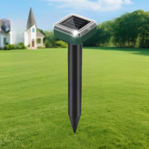 Ultrasoon kattenverjager voor tuin, op zonne-energie, waterdicht, met led