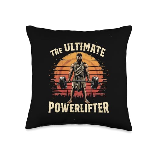 THE ULTIMATE Powerlifter Throw Pillow