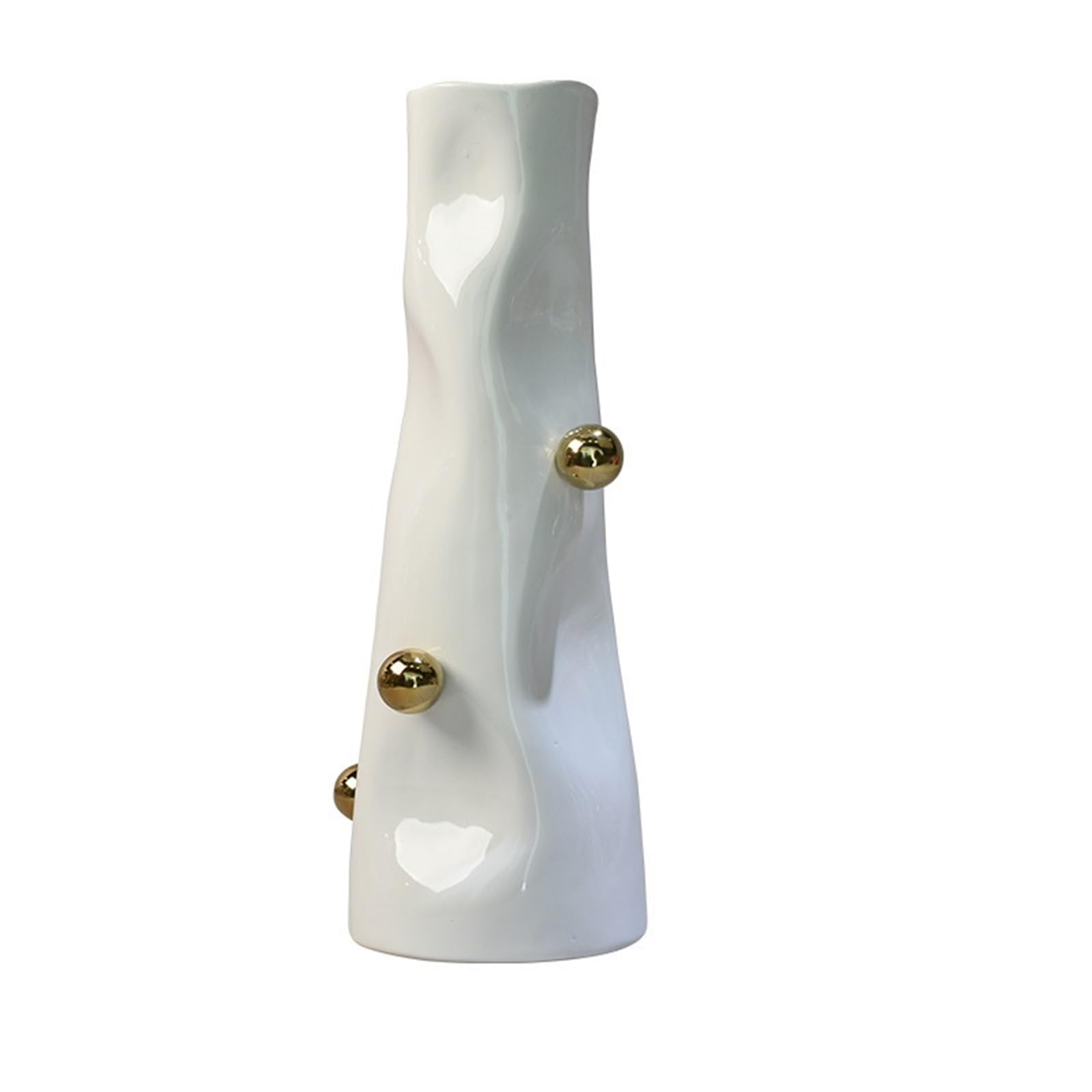 Geometric Vase Resin Vase Geometric Sphere Irregular Flower Porcelain Artifact Arrangement Home Decoration Accessories Vases Pots(Style02-L)