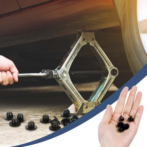 Image of Hydraulic Jack Oil Plugs 24Pcs Oil Filler Plug,Rubber Floor Bottle Jack Plugs Universal Jack Replacement Accessories for Oil Reservoir Filler Hole（8.5mm）