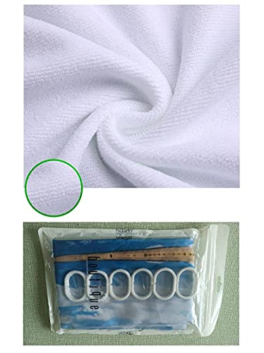 Claean-Acces-Home Wc Deckelbezug Fischerei-Net-Badvorhang Badezimmer-Pad-Vier-Stück-Fußmatte-DREI-Teiliges… – Bild 6