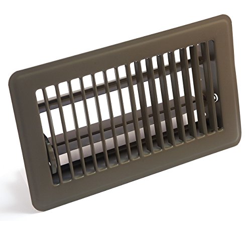 Accord ABFRBR48 Floor Register with Louvered Design, 4-Inch x 8-Inch(Duct Opening Measurements), Brown - Thumbnail 5