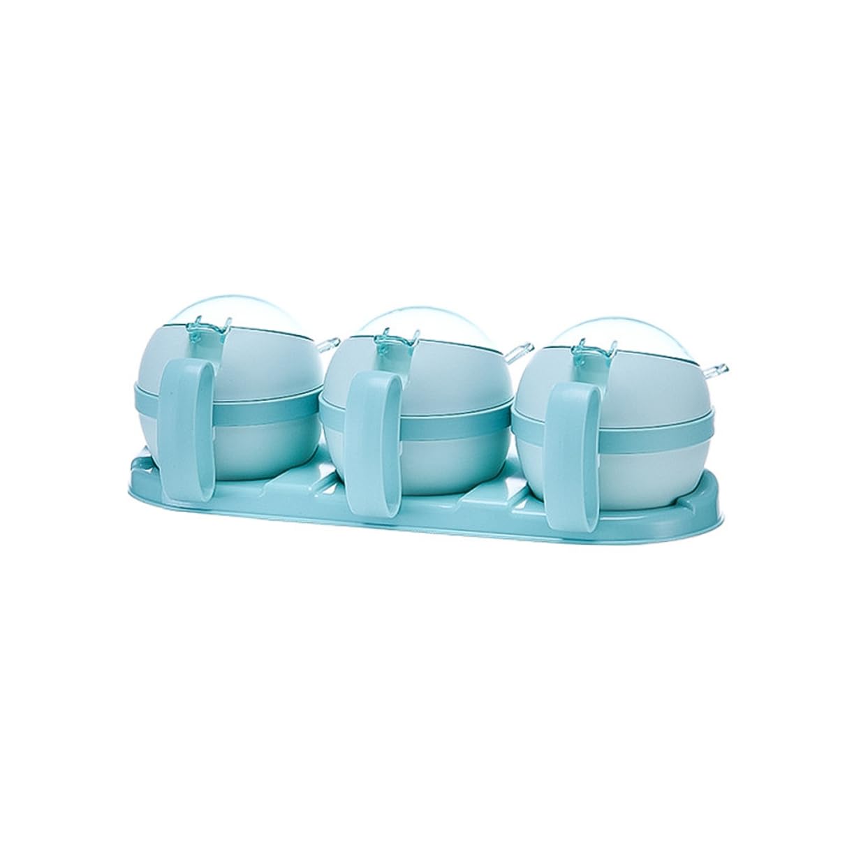 COLLBATH 1 Set Condiment Containers Salt Jar with Lid Blue Seasoning Container Seasoning Storage Container