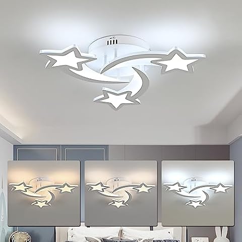 Dorlink 3-Colour Star Ceiling Light Cover