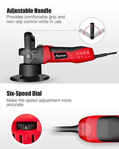 Avid Power AEP127 Buffer Polisher, 6-Inch Dual Action/Da Polisher For Car Detailing, Random Orbital Car Buffer Polisher Waxer Kit thumb #8