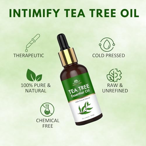 Image of INTIMIFY Tea Tree Oil For Hair Growth, Dandruff Control 30 ml