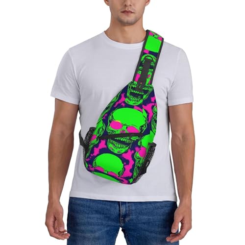 Bolso cruzado pecho zombie divertido impermeable ligero ajustable miniatura 7