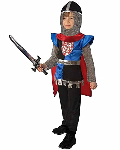 BARBACADO Déguisement Enfant Chevalier, déguisement Guerrier médiéval, panoplie Renaissance Moyen-Age pour enfnt (3-5 Ans) Cover