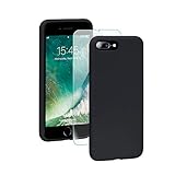 [Funda de silicona líquida para iPhone 7P]: Esta funda de silicona líquida para iPhone 8P ofrece una construcción duradera de dos capas para una resistencia reforzada y un tacto suave. Además, el cojín interno de microfibra libera cualquier abrasión que pueda ocurrir al abrazar cada esquina.