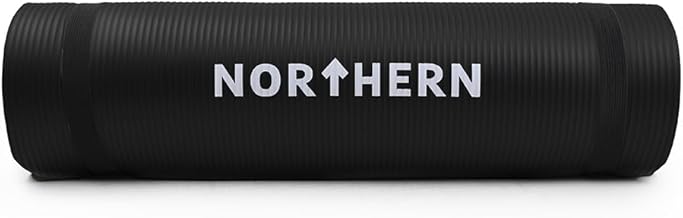 NORTHERN Yoga Mat Soft Foam 10mm Compact Lightweight Extra Thick Large Surface Gym Exercise Fitness Perfect for Pilates Gymnastics Workout Mat Non Slip Home Gym Training Equipment With Carry Strap