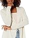 Amazon Essentials Women's Lightweight Open-Front Cardigan Sweater (Available in Plus Size), Oatmeal Heather, Large