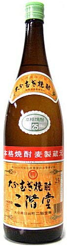 6本　大分 むぎ焼酎 二階堂 25度 1800ml 1.8L 一升瓶 6本