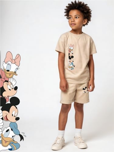 Image of minicult kids Kids Cotton Shorts and Matching Tshirt Coord clothing set with Cute Prints Clothing Set (200gsm Cotton Fabric)(pack of 2)