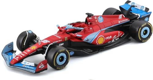 Image of Bburago F1 Ferrari SF-24 Miami GP 2024#16 Charles Leclerc Model Car 1:43, Replica of Exclusive Miami Paint with Fine Detail, Ferrari Licence, Recommended from 36+ Months