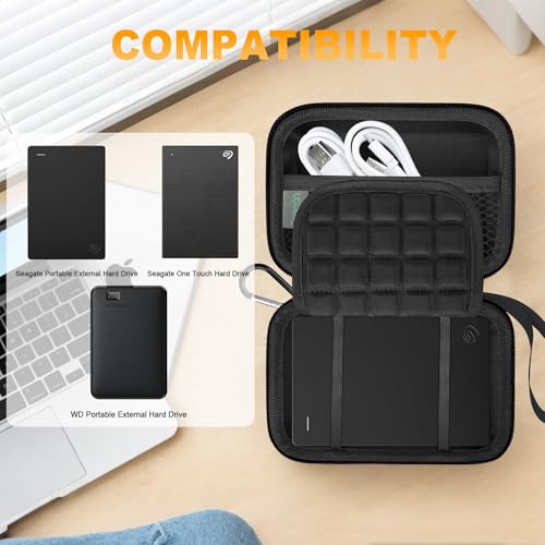 Boîtier pour disque dur externe portable Seagate noir coque de protection USB - 2