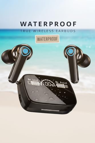 Image of M19 True Wireless Earbuds, Bluetooth 5.1, 9D HiFi Sound, Intelligent Noise Reduction, IPX7 Waterproof, LED Display Charging Case