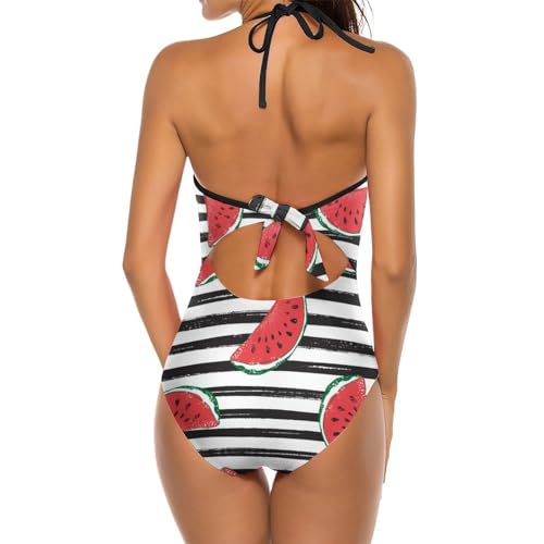 Costume de natation pastèque une pièce pour masquer les complexes