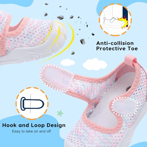 Image of BARERUN Toddler Water Shoes Infant Baby Swim Shoes Kids Barefoot Sandals