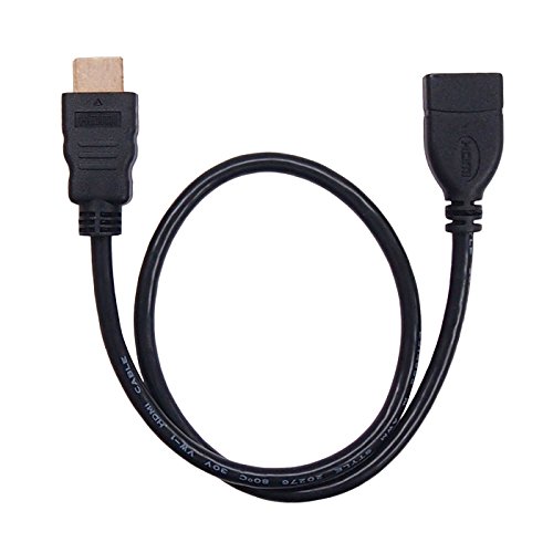 【ウルマックス独占販売】 HDMI延長ケーブル 0.5m HDMIver1.4 金メッキ端子 High Speed HDMI Cable ブラック ハイスピード 4K 3D イーサネット対応 大型テレビ プロジェクター ゲーム機 などに UL-CAVS00