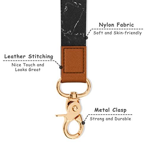 Image of Wrist Lanyard Key Chain, Cute Wristlet Strap Keychain Holder for Women Men Car Keys ID Badges Card Wallet Phone Camera