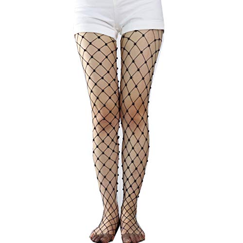Image of Ulalaza Sparkle Hollow Out Letter Nude Colorful Rhinestone Hot Drilling Fishnet Pantyhose Tights for women Luminous