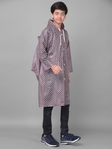 Image of Dollar Rainguard Kids' Full Sleeve Circle Printed Long Raincoat With Adjustable Hood and Pocket