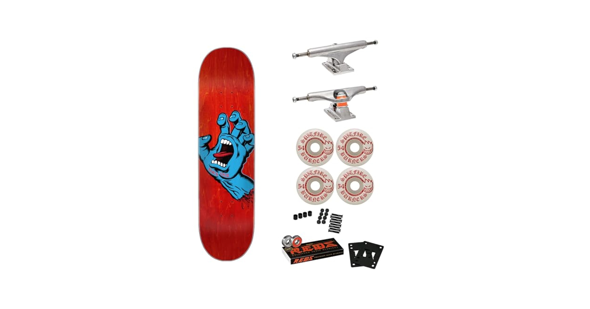 Amazon.com : Santa Cruz Skateboard Complete Screaming Hand