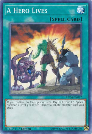 A Hero Lives LED6-EN022 carte Yu-Gi-Oh! commune 1ère éd