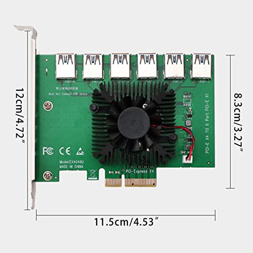Carte adaptateur PCIE Riser extension graphique multi-GPU avec câble Express 16X - 4