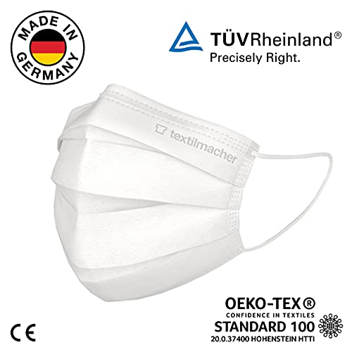 Textilmacher 50x OP Maske, Oekotex Standard, 3-lagig Mundschutz Nasenschutz medizinisch, Made in Germany, CE… – Bild 3