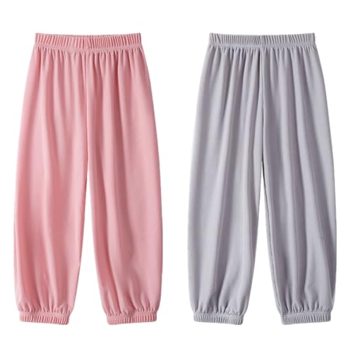 AOOPOO 2er Pack Mädchen Jungen Sommerhose Leichte Atmungsaktiv...