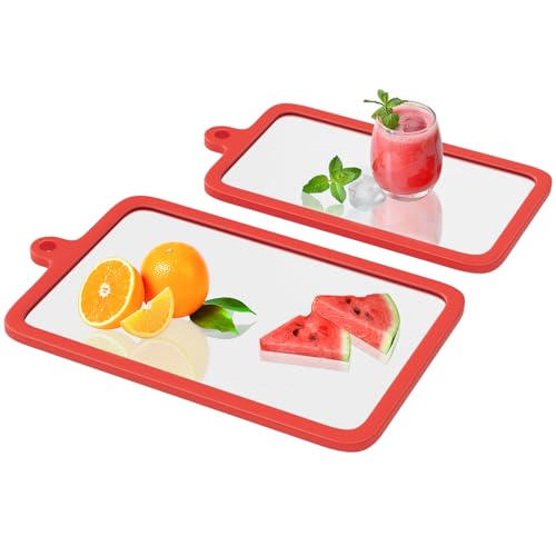 Freshmage 2Pcs Tempered Glass Cutting Boards