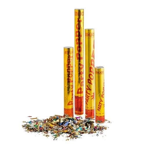 Goldedge 6-Pack of 30cm Party Poppers with Colorful Confetti - Add Fun and Excitement to Your Celebrations Wedding, Parties, Graduation!