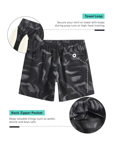 Image of maamgic Mens 5 inch Gym Running Shorts for Men 2 in 1 Quick Dry Workout Athletic Shorts