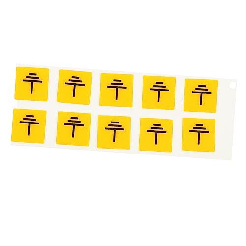 PRETYZOOM 5sets Electric Sticker Set Grounding Warning Decals Electrical Machine Safety Stickers Easy to Use for Daily Life 10pcs*5