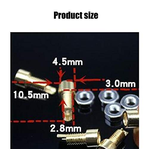 KOOBOOK 2Pcs Copper Headset Earphone Connector MMCX Screws Nut for Earphone