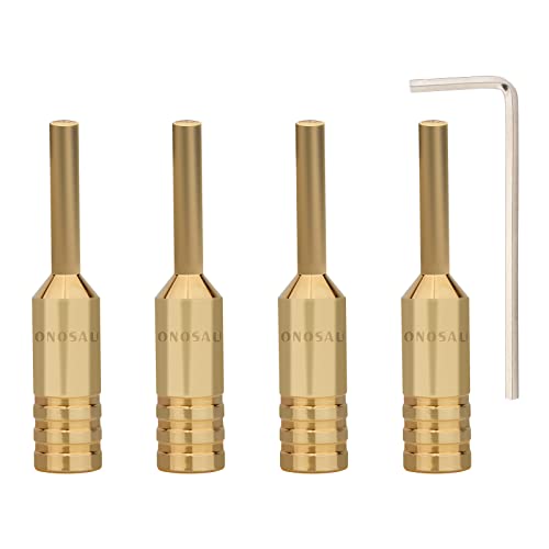 Conectores banana Monosaudio 4 piezas cobre puro chapado miniatura 1