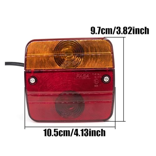 Frein stop et feux circulation LED 12V complets pour remorque