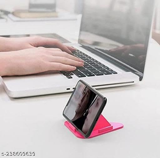 Image of VARNI ADR Portable Three-Sided Triangle Desktop Stand Mobile Paradise Universal Phone Pyramid Shape Holder Desktop Stand (Multi Color) (Pack of 4) Mobile Holder