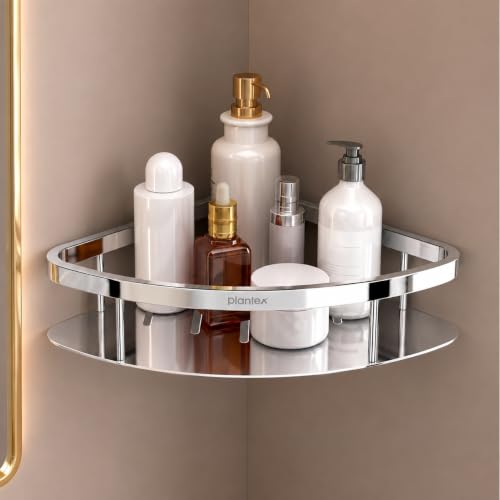 Plantex Bathroom Corner Shelf for Wall Mount/304 Grade Stainless ...