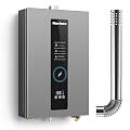 Tankless Water Heater, Novieex On Demand Water Heater Propane Gas, Up to 4.3 GPM, 100000 BTU Instant Hot Water Heater with LED Display, Indoor Installation, 2-4 Point Use for Family Bathroom Kitchen