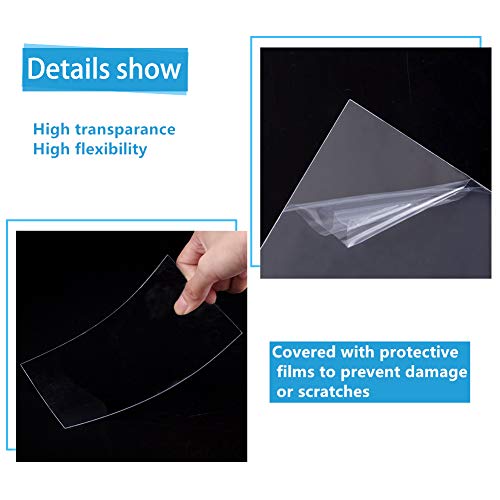 Image of OLYCRAFT Acrylic Sheets 20 Packs 6x4 Inch 0.50.9mm Thick Transparent Protective Sheets for Photo Frame Projects Display