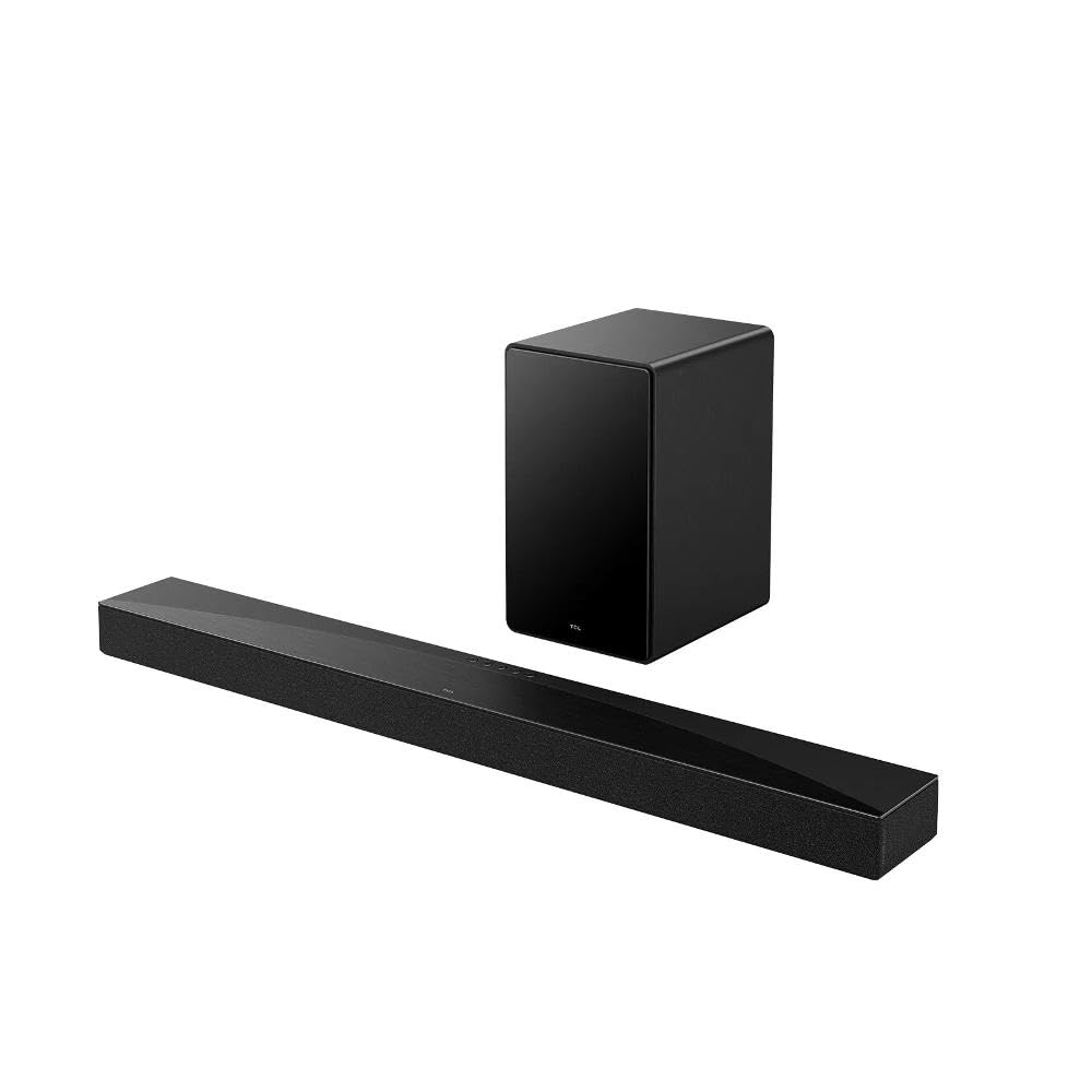 TCL Soundbar Q65H 5.1 z technologią Dolby Atmos i Ray-Danz adaptacja dźwięku AI- maksymalna moc 580 W - współpracuje z Apple Airplay - HDMI eARC 2.1 i passthrough HDMI - Bluetooth 5.3